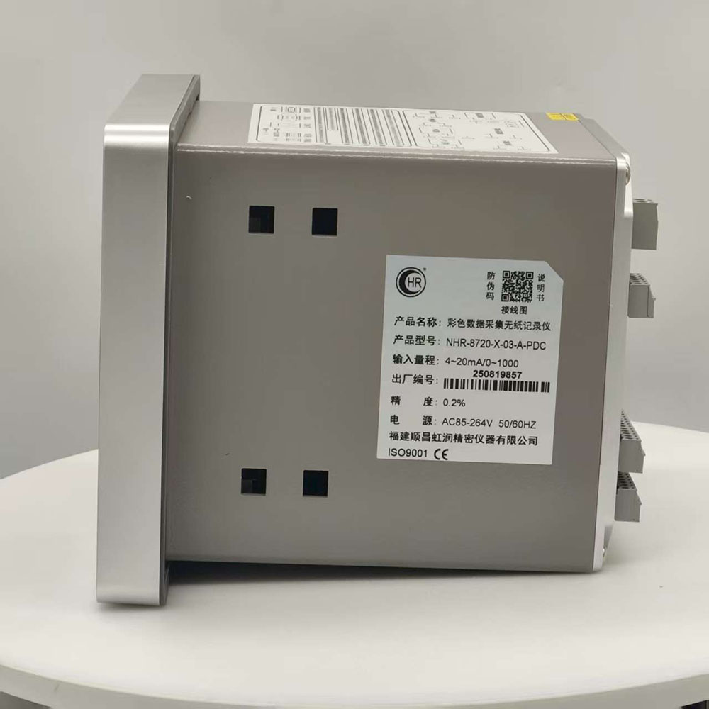 虹潤(rùn)彩屏無紙記錄儀，220V供電,20路萬(wàn)能輸入，3路報(bào)警，帶饋電24V（2）.jpg